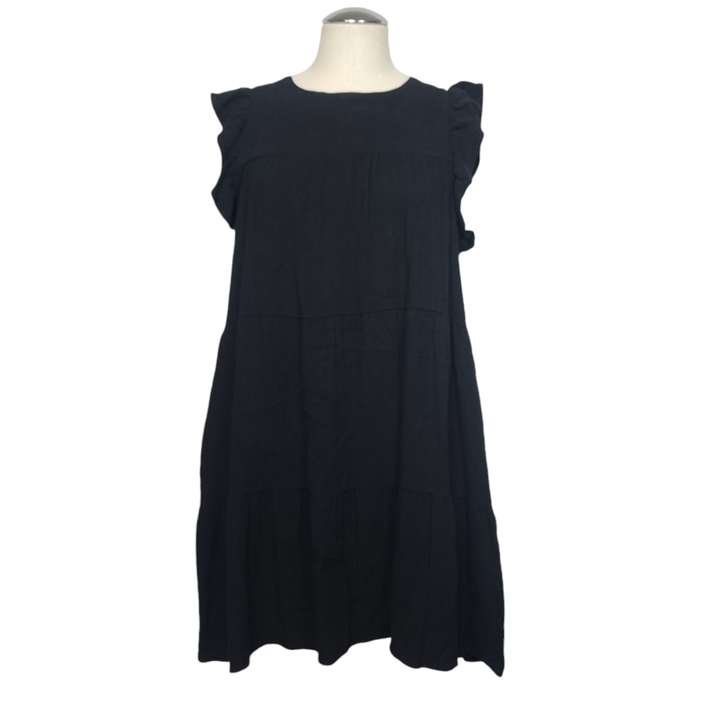 Show Me Your Mumu Daydream Black Mini Dress S